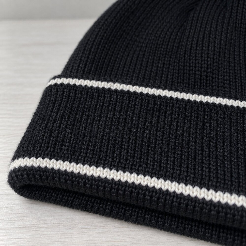 Burberry Black Logo Knit Beanie - Picture 6 of 6